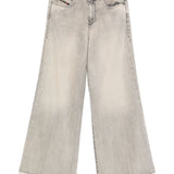 Jeans con orlo grezzo in grigio Diesel - uomo 