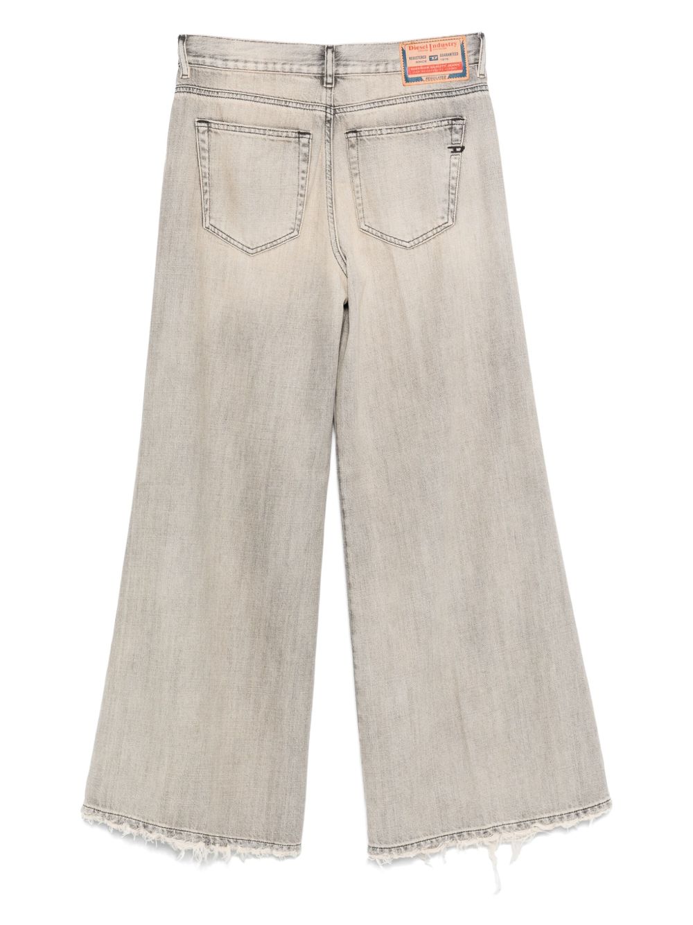 Jeans con orlo grezzo in grigio Diesel - uomo 