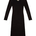 Abito a maniche lunghe con logo m-onervax in nero Diesel - donna 