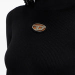 Abito a maniche lunghe con logo m-onervax in nero Diesel - donna 