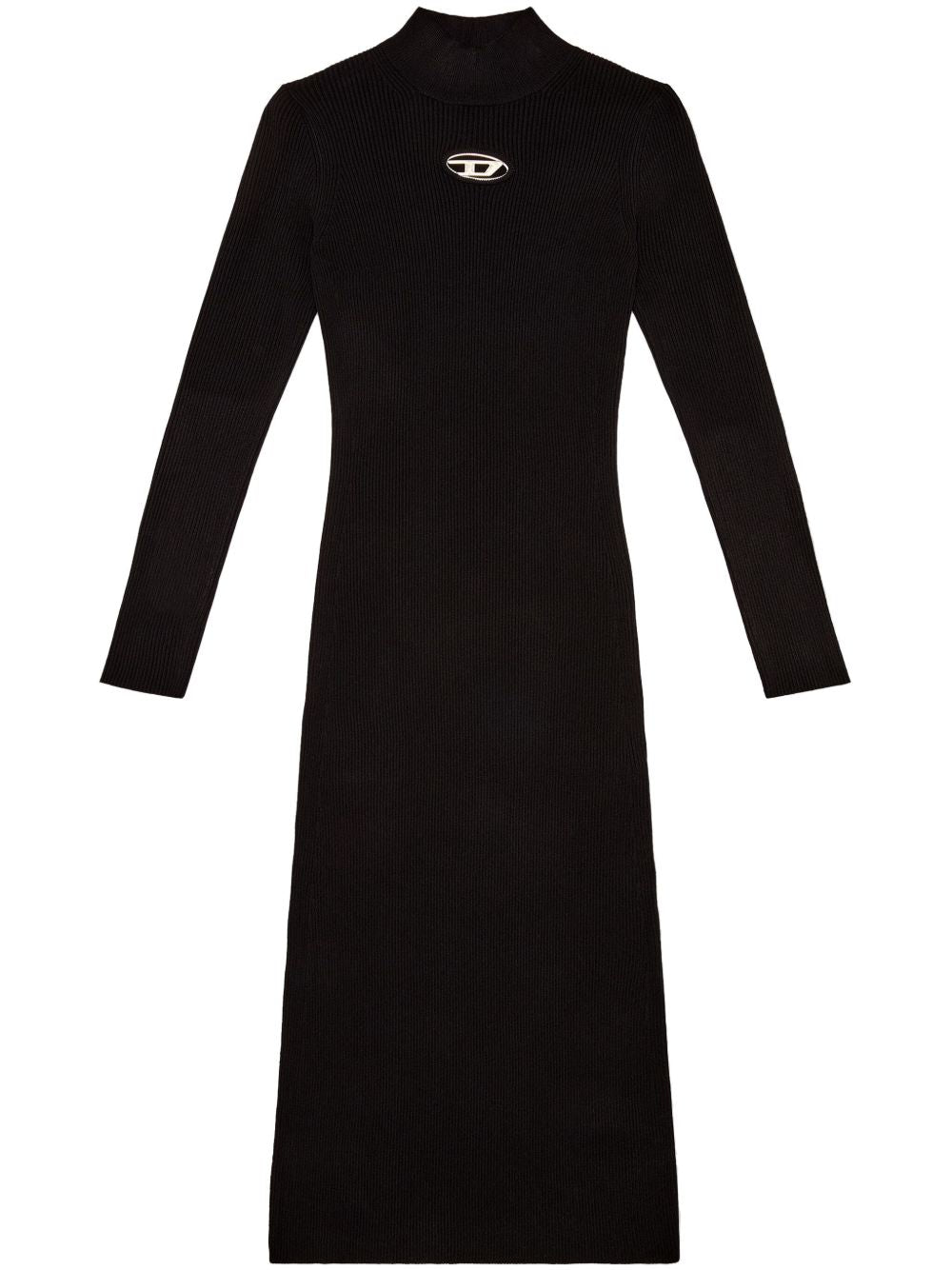 Abito a maniche lunghe con logo m-onervax in nero Diesel - donna 