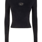 Top a coste in nero Diesel - donna 