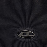 Top a coste in nero Diesel - donna 