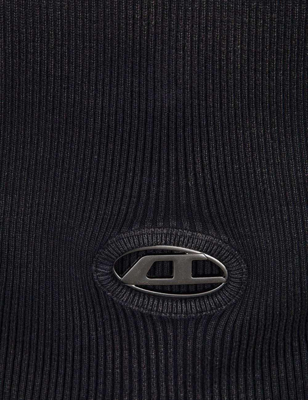 Top a coste in nero Diesel - donna 