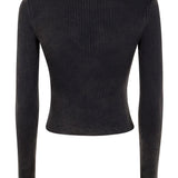 Top a coste in nero Diesel - donna 