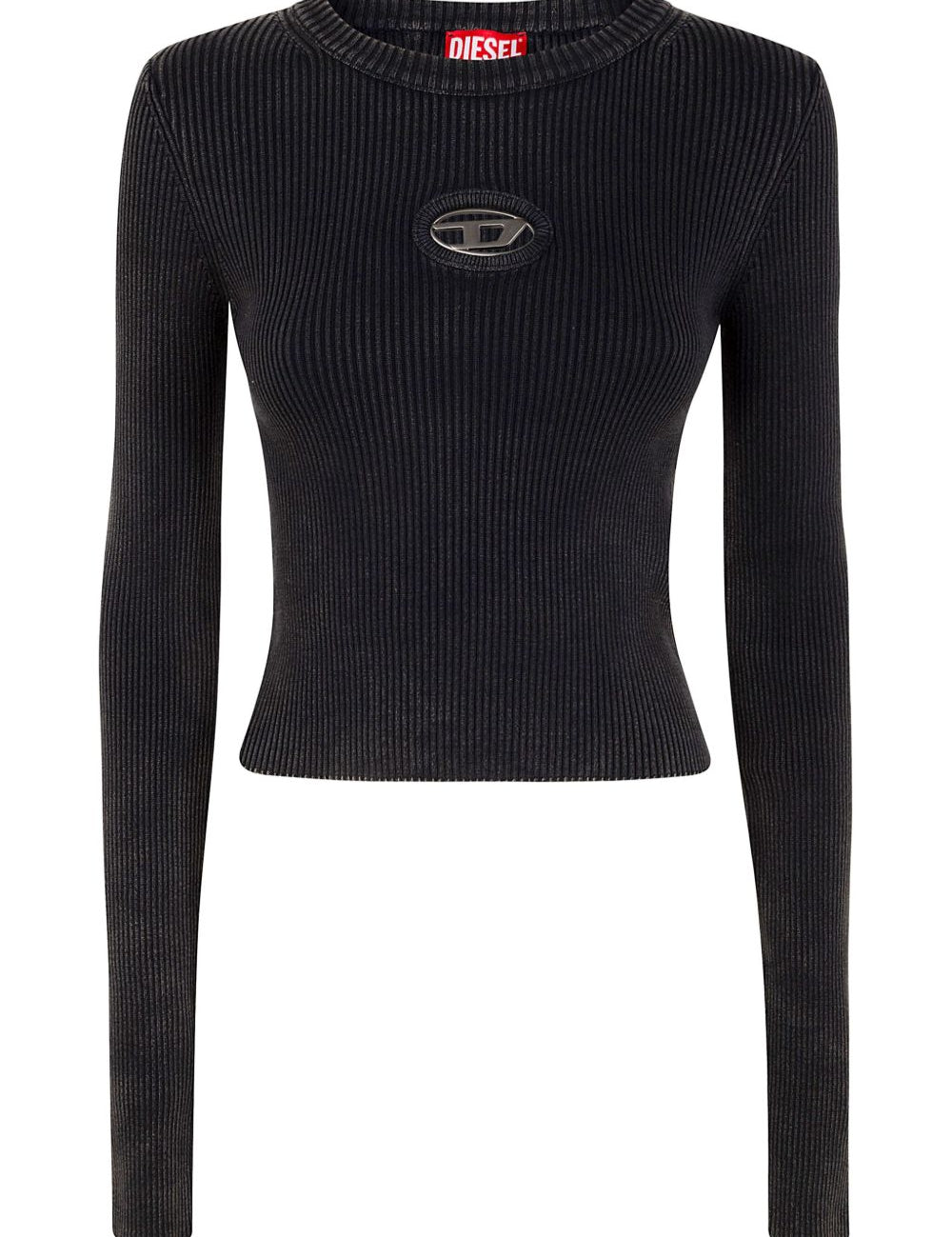 Top a coste in nero Diesel - donna 