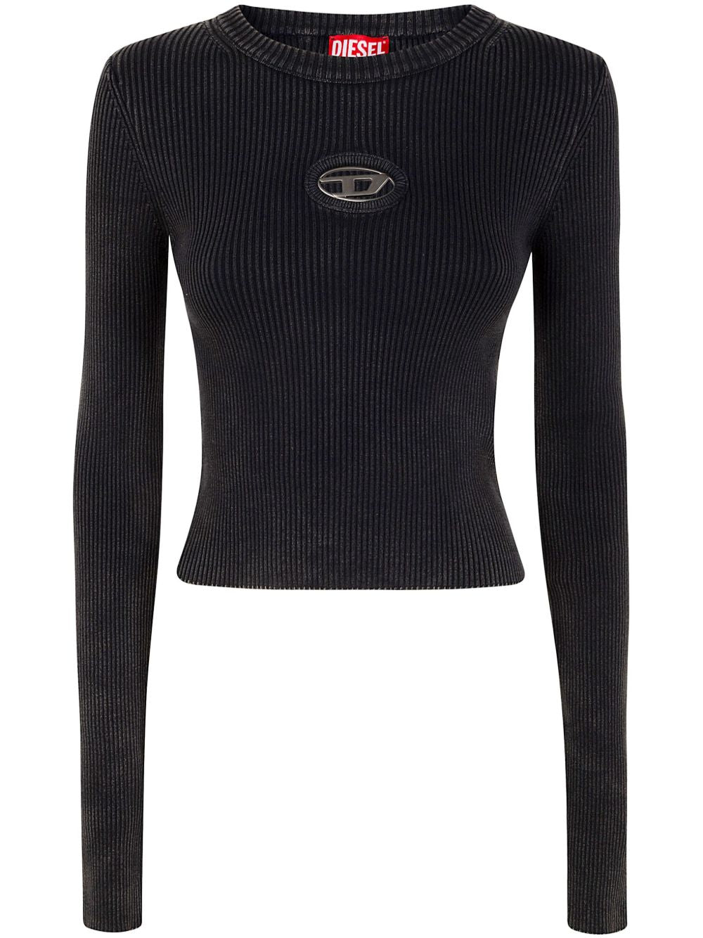 Top a coste in nero Diesel - donna 