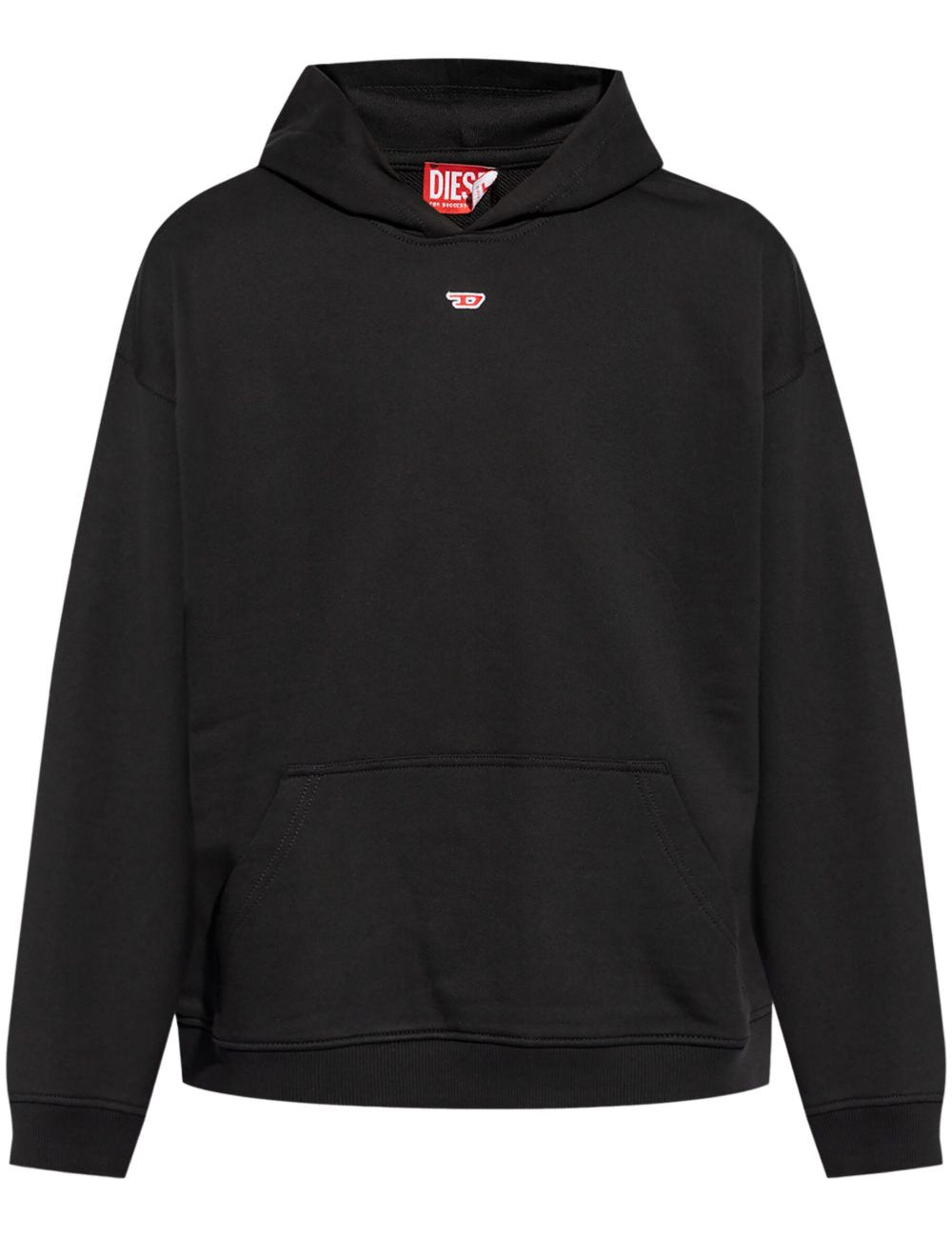 Felpa s-boxt-hood-d in nero Diesel - uomo 