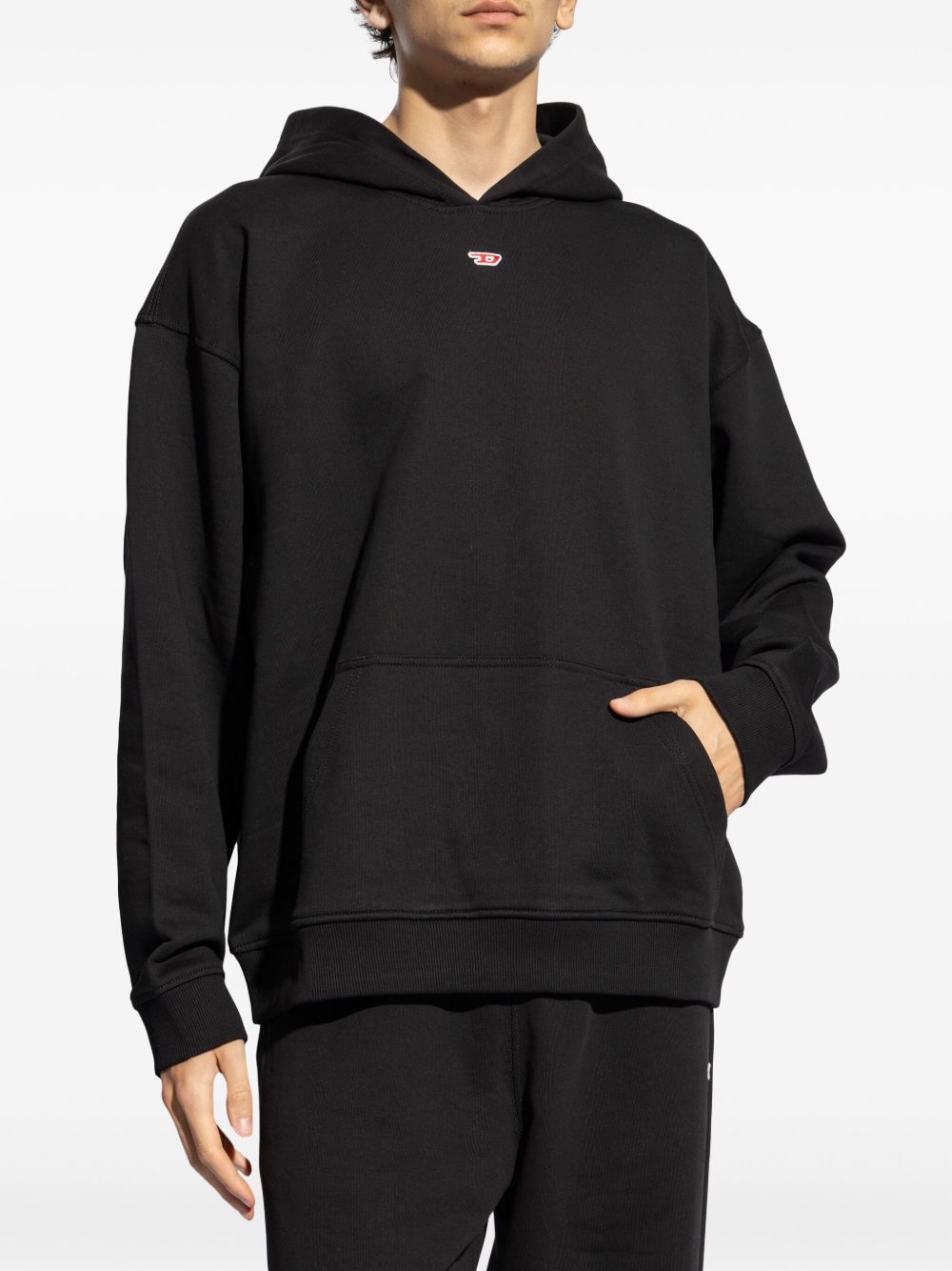 Felpa s-boxt-hood-d in nero Diesel - uomo 
