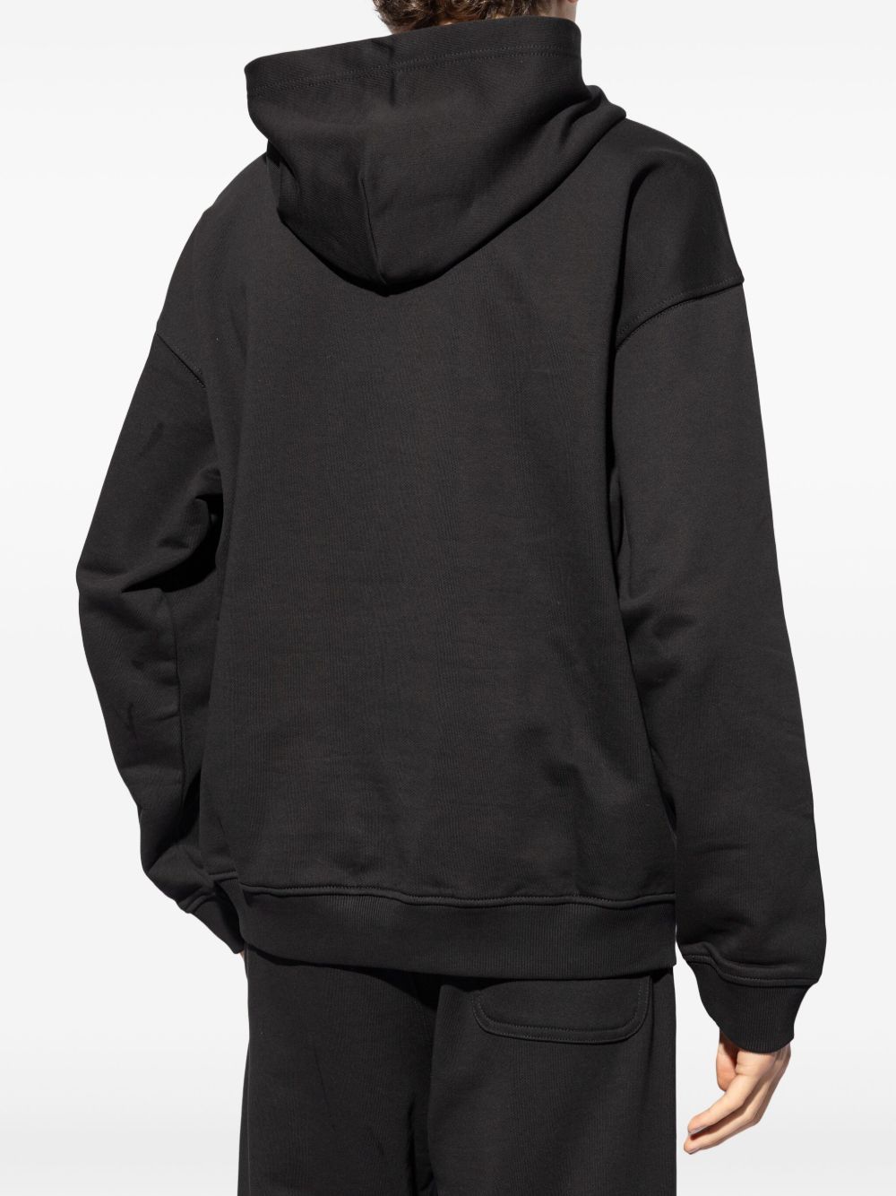 Felpa s-boxt-hood-d in nero Diesel - uomo 