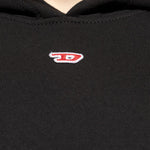 Felpa s-boxt-hood-d in nero Diesel - uomo 