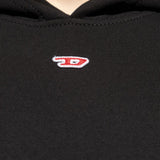 Felpa s-boxt-hood-d in nero Diesel - uomo 