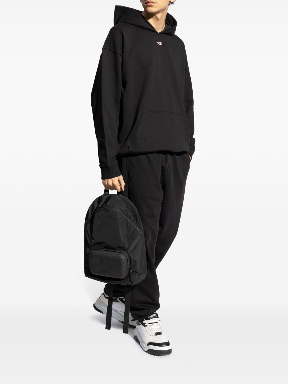 Felpa s-boxt-hood-d in nero Diesel - uomo 