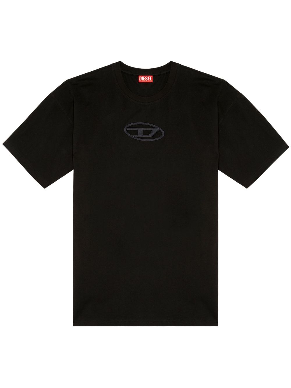 T-shirt con cut-out in nero Diesel - uomo 