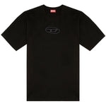 T-shirt con cut-out in nero Diesel - uomo 