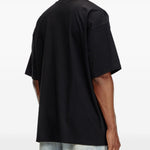 T-shirt con cut-out in nero Diesel - uomo 