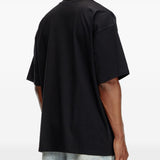 T-shirt con cut-out in nero Diesel - uomo 
