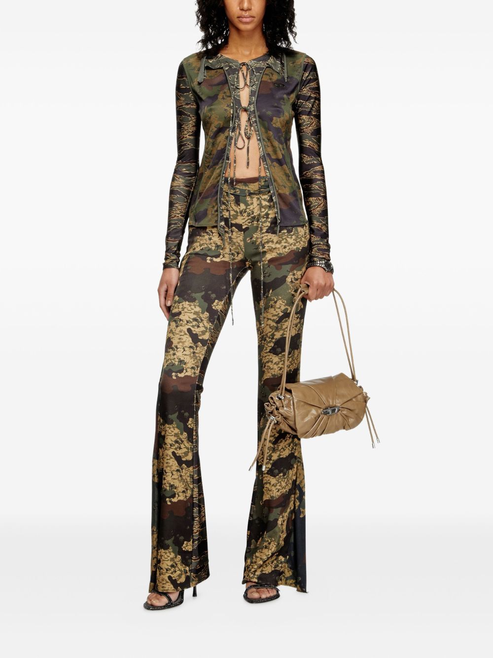 Pantaloni P-Affal in verde Diesel - donna 
