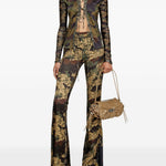 Pantaloni P-Affal in verde Diesel - donna 