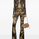 Pantaloni P-Affal in verde Diesel - donna 