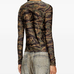 Top T-afry in verde Diesel - donna 