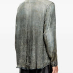 Camicia con lavaggio acido in nero Diesel - uomo 
