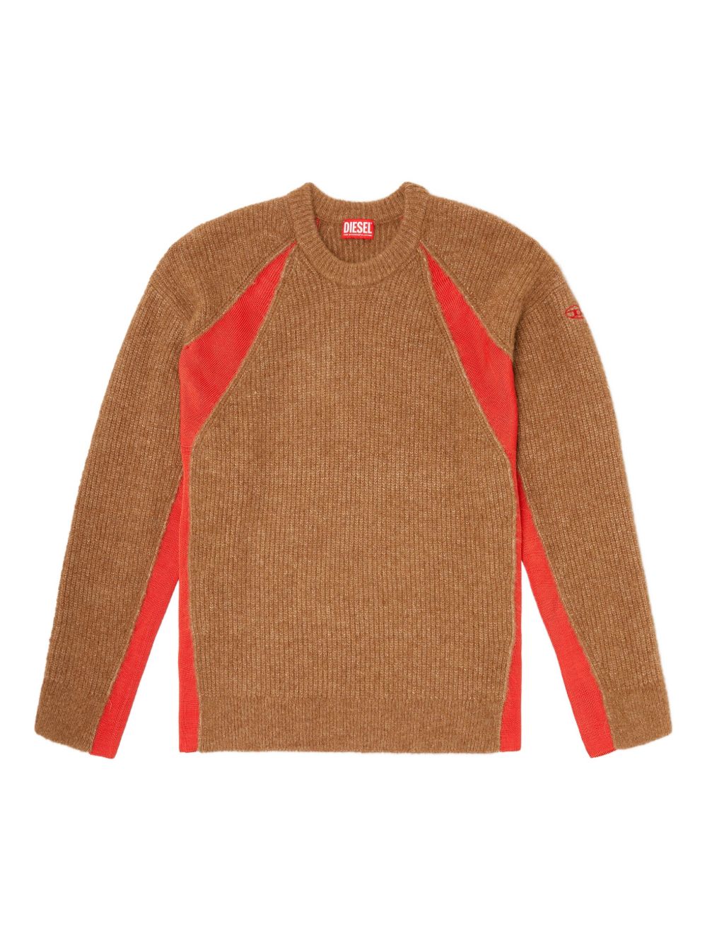 Maglione a coste in marrone Diesel - uomo 