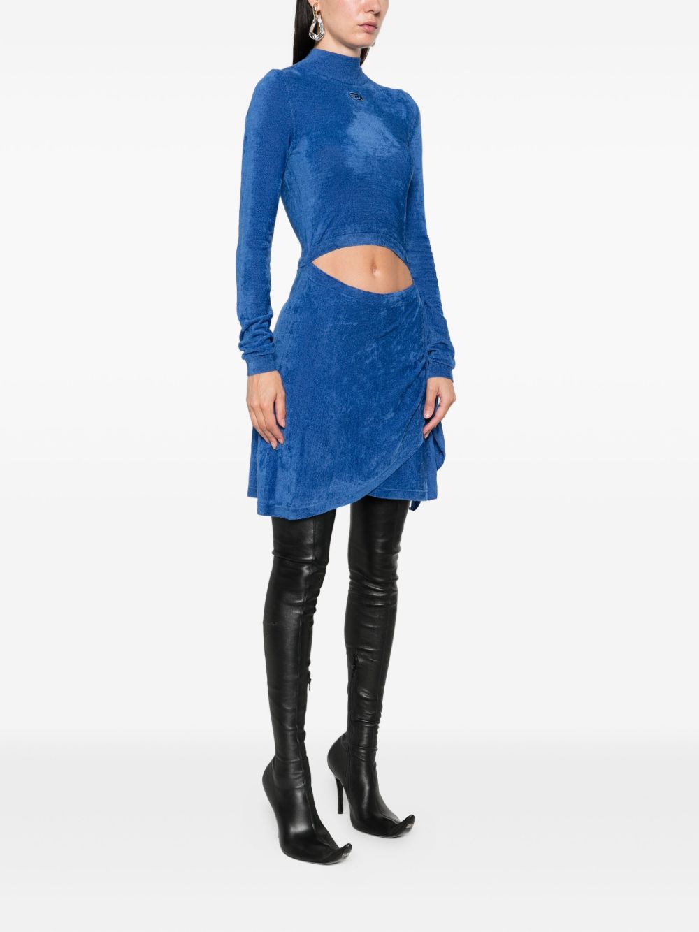 Abito con collo rialzato in blu Diesel - donna 