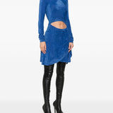 Abito con collo rialzato in blu Diesel - donna 