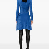 Abito con collo rialzato in blu Diesel - donna 