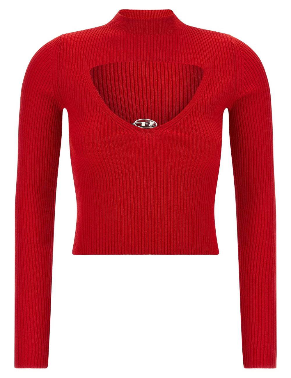 Maglione a coste in rosso Diesel - donna 