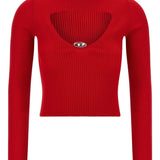 Maglione a coste in rosso Diesel - donna 