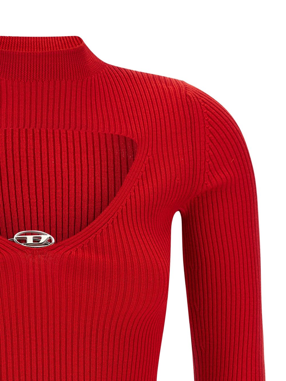 Maglione a coste in rosso Diesel - donna 