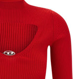 Maglione a coste in rosso Diesel - donna 
