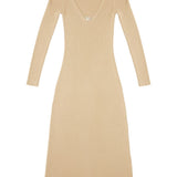 Abito midi a coste in beige Diesel - donna 