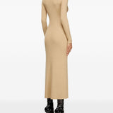 Abito midi a coste in beige Diesel - donna 