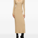 Abito midi a coste in beige Diesel - donna 