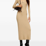 Abito midi a coste in beige Diesel - donna 
