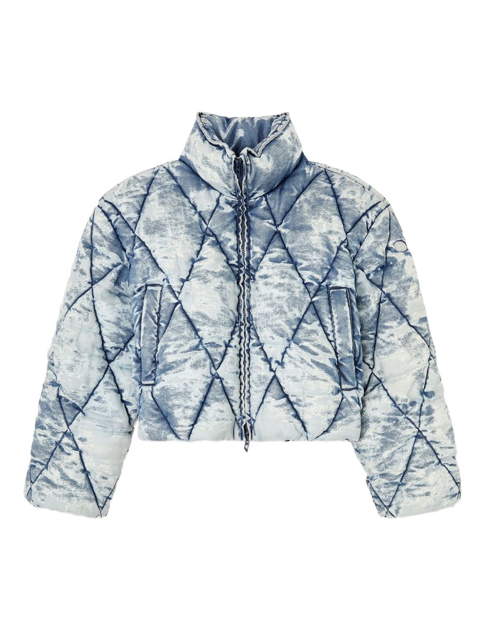 Giacca imbottita denim w-histel in celeste Diesel - donna 