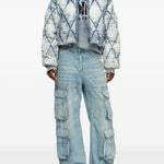 Giacca imbottita denim w-histel in celeste Diesel - donna 