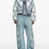 Giacca imbottita denim w-histel in celeste Diesel - donna 