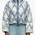 Giacca imbottita denim w-histel in celeste Diesel - donna 