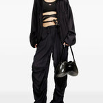 Top annodabile T-Leya-Tail-R1 con spalline in nero Diesel - donna 