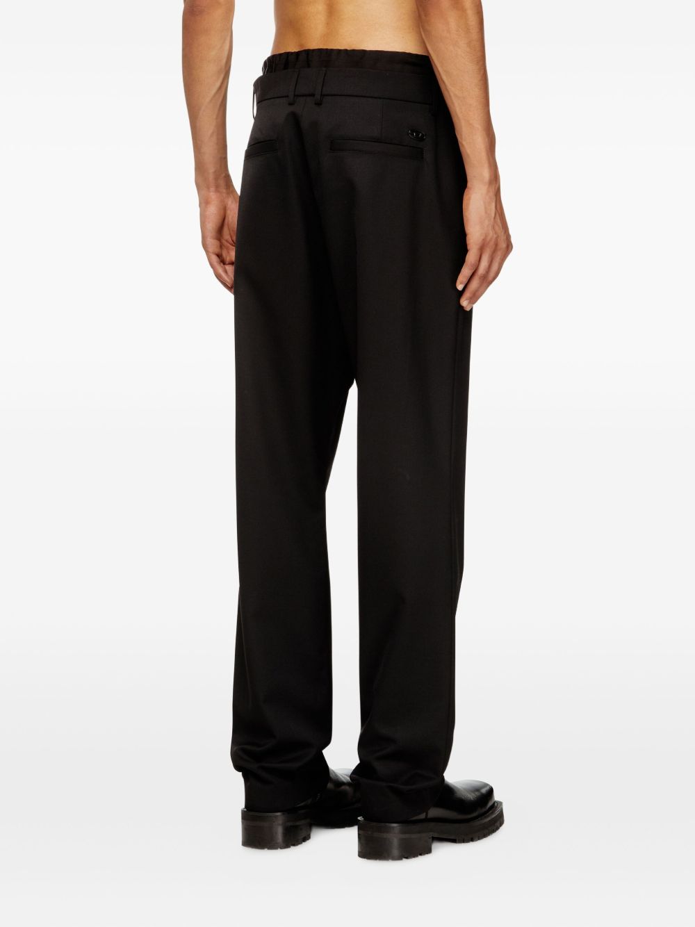 Pantaloni P-Owers con coulisse in nero Diesel - uomo 
