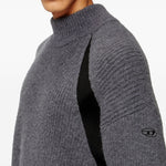 Maglione K-Lollo-TN a coste in grigio Diesel - uomo 