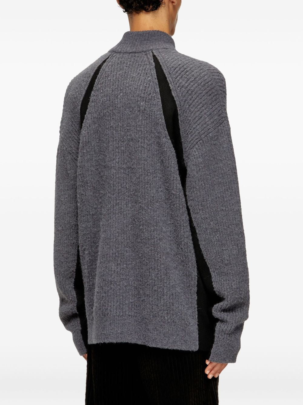 Maglione K-Lollo-TN a coste in grigio Diesel - uomo 