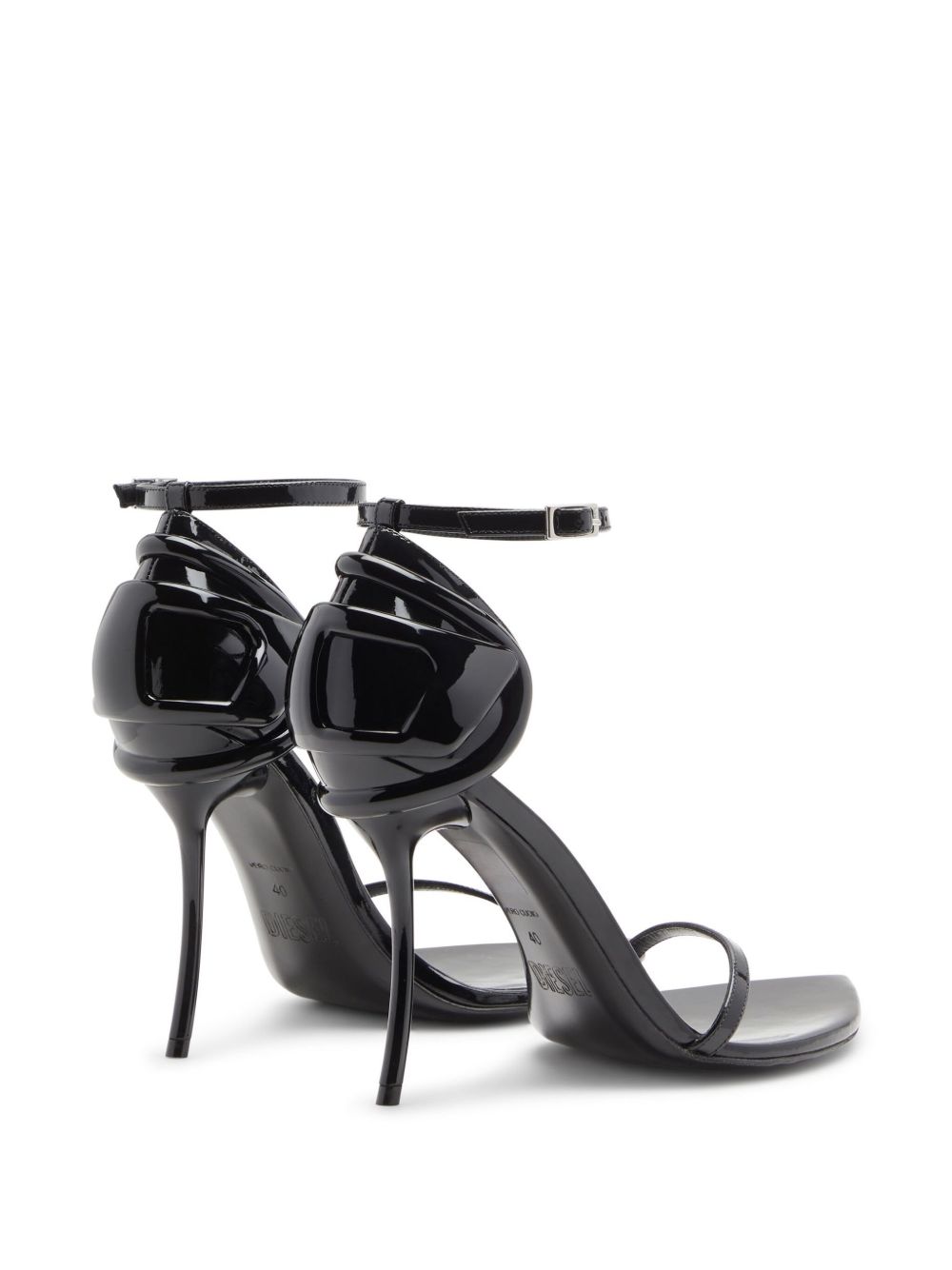 Sandali in pelle D-Ten & Half in nero Diesel - donna 