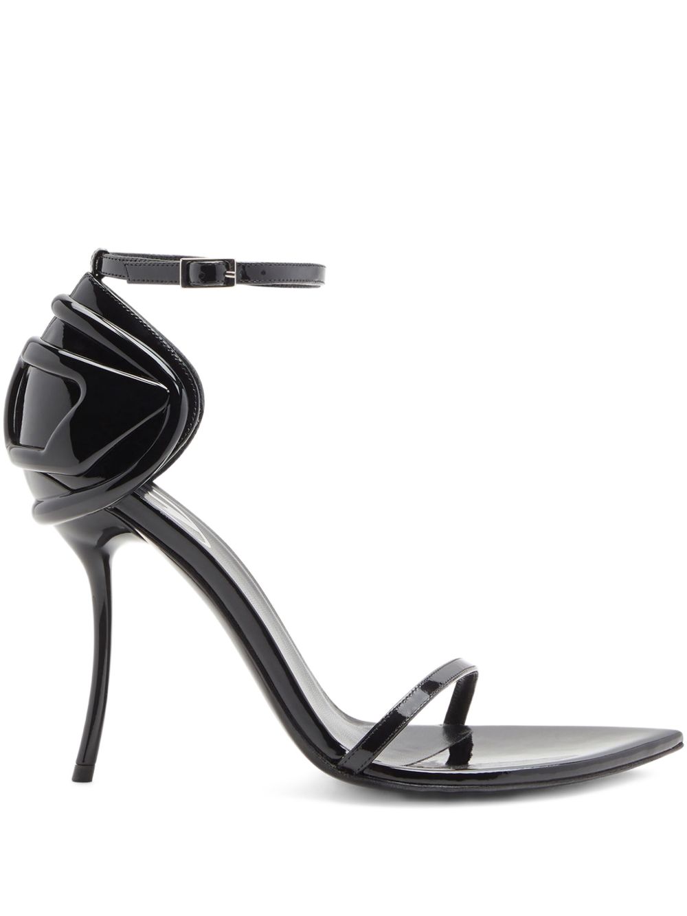Sandali in pelle D-Ten & Half in nero Diesel - donna 