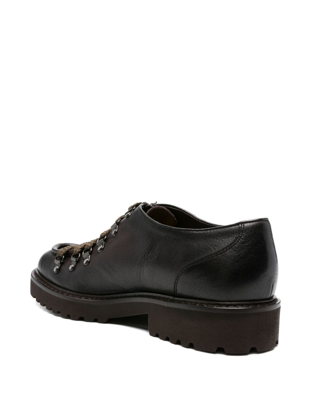 Derby stringate in pelle in marrone Doucal's - uomo 