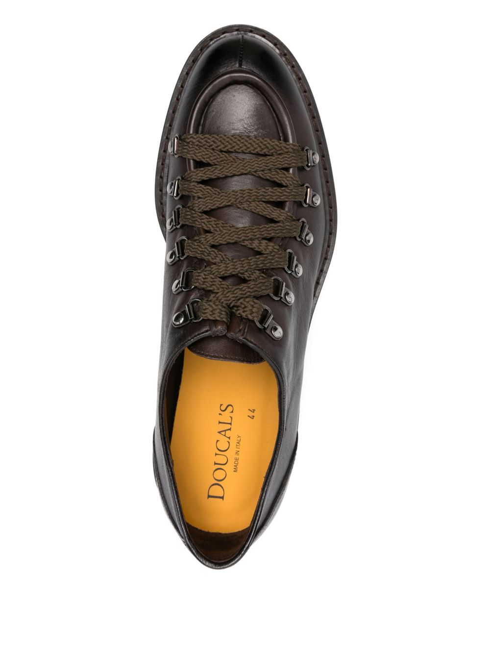 Derby stringate in pelle in marrone Doucal's - uomo 